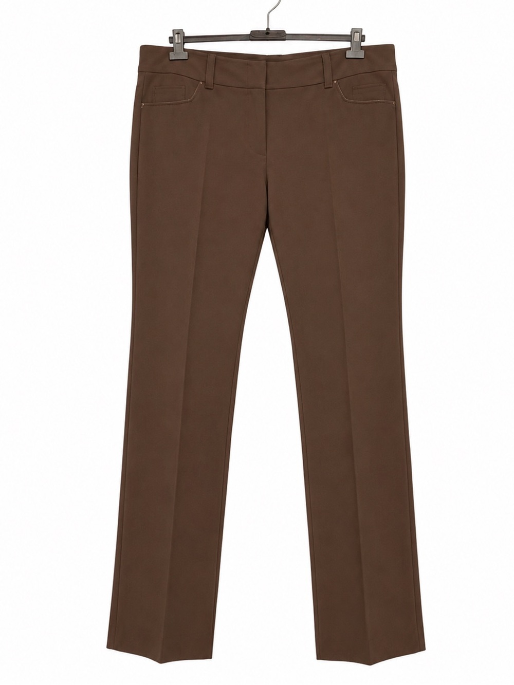 NWT Miss TIC Paris Chocolate Brown Tailored Pants Made in France Large